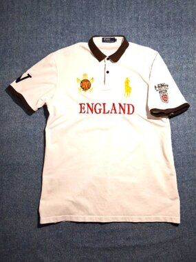 Polo Ralph Lauren Vintage Big Pony 5XL England Rugby Polo Shirt